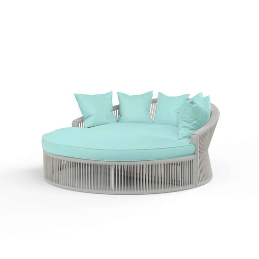 Sunset West - Miami Daybed in Dupione Celeste w/ Self Welt - SW4401-99-OTT-8067 veiw 1