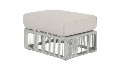 Sunset West - Miami Ottoman in Echo Ash w/ Self Welt - SW4401-OTT-ASH-STKIT veiw 1