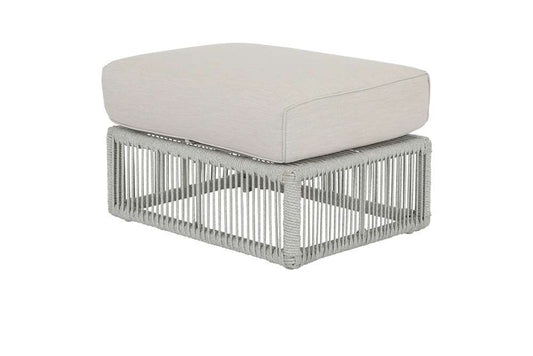 Sunset West - Miami Ottoman in Echo Ash w/ Self Welt - SW4401-OTT-ASH-STKIT veiw 1