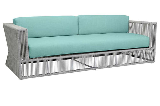 Sunset West - Miami Sofa in Dupione Celeste w/ Self Welt - SW4401-23-8067 veiw 1