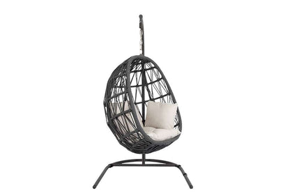 Sunset West - Milano Hanging Chair in Echo Ash w/ Self Welt - SW4101-HC-EASH-STKIT veiw 1