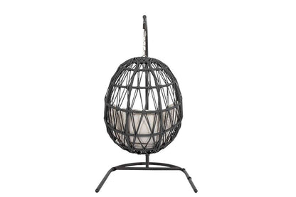 Sunset West - Milano Hanging Chair in Echo Ash w/ Self Welt - SW4101-HC-EASH-STKIT veiw 2