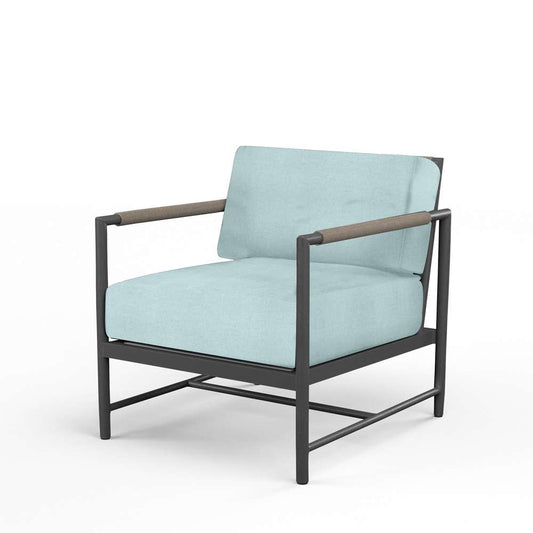 Sunset West - Pietra Club Chair in Dupione Celeste, No Welt - SW4601-21-8067 veiw 1