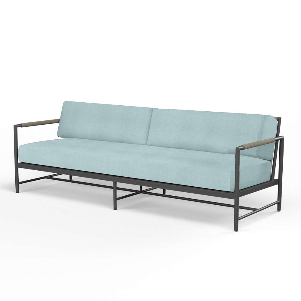 Sunset West - Pietra Sofa in Dupione Celeste, No Welt - SW4601-23-8067 veiw 1