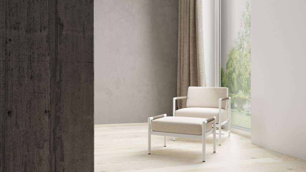 Sunset West - Sabbia Club Chair in Echo Ash, No Welt - SW4901-21-EASH-STKIT veiw 2