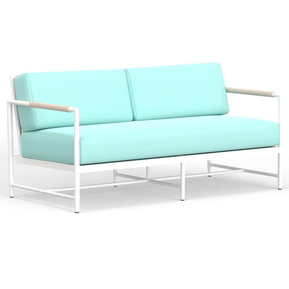Sunset West - Sabbia Loveseat in Dupione Celeste, No Welt - SW4901-22-8067 veiw 1