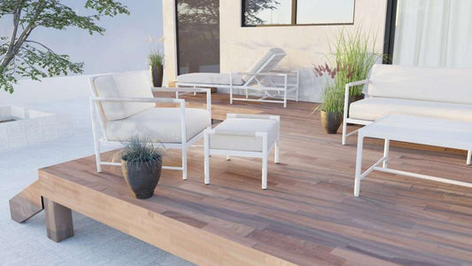 Sunset West - Sabbia Ottoman in Echo Ash, No Welt - SW4901-OTT-ASH-STKIT veiw 2