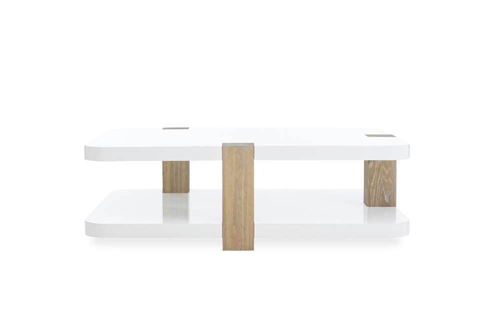 Century Furniture - Cadence White, Sand Cerused Cocktail Table - CA2-607 veiw 2