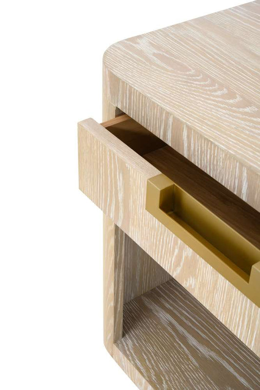 Century Furniture - Cadence Sand Cerused Lamp Side Table - CA2-624 veiw 2