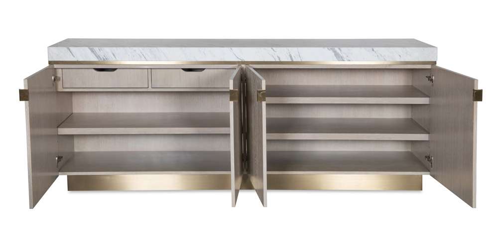 Century Furniture - Cadence Sand Cerused Credenza  - CA2-401 veiw 3