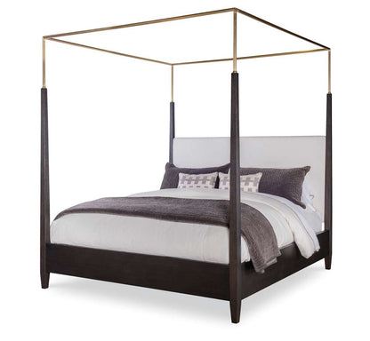 Century Furniture - Cadence Mocha Metal Canopy Poster Bed - King  - CA3-146 veiw 1