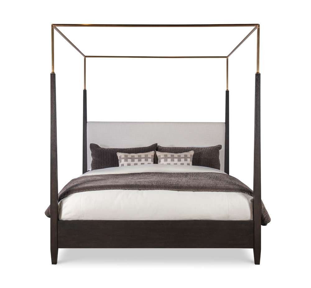 Century Furniture - Cadence Mocha Metal Canopy Poster Bed - King  - CA3-146 veiw 2