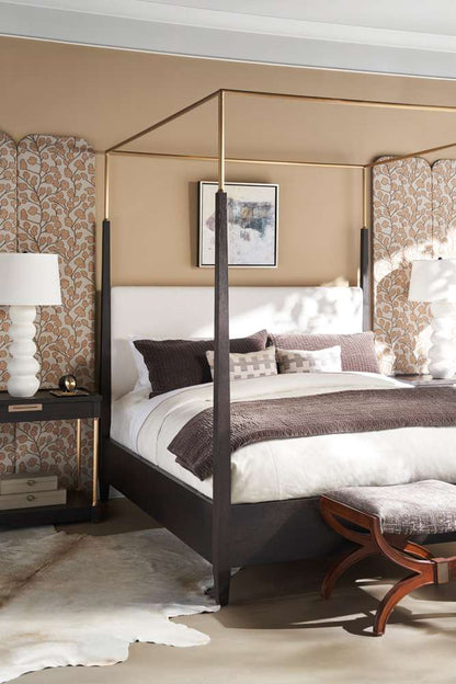 Century Furniture - Cadence Mocha Metal Canopy Poster Bed - King  - CA3-146 veiw 5