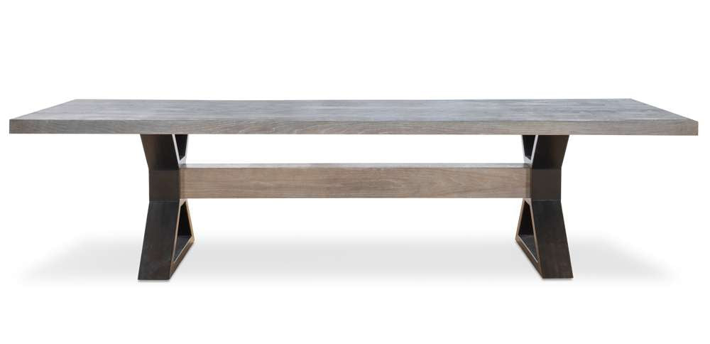 Century Furniture - Grand Tour Furniture Grey Open Sky 120 Dining Table - Grey - SF6160-G_CLOSEOUT veiw 4