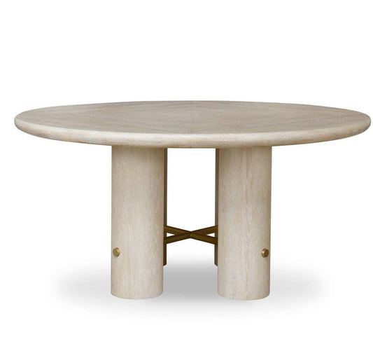 Century Furniture - Cadence Sand Cerused Round Dining Table  - CA2-305 veiw 2