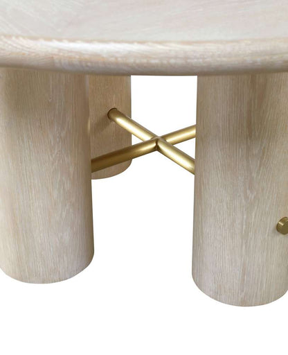 Century Furniture - Cadence Sand Cerused Round Dining Table  - CA2-305 veiw 3