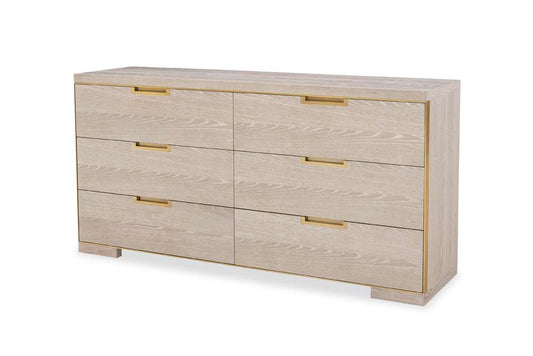 Century Furniture - Cadence Sand Cerused Six Drawer Dresser  - CA2-205 veiw 1