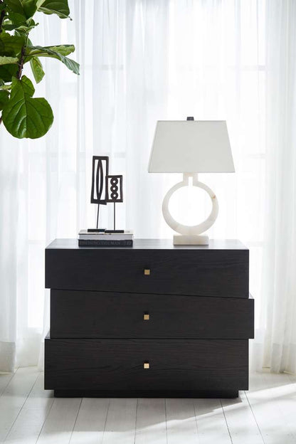 Century Furniture - Cadence Mocha Three Drawer Chest  - CA3-702 veiw 3