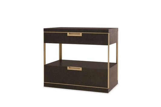 Century Furniture - Cadence Mocha Two Drawer Nightstand  - CA3-222 veiw 1
