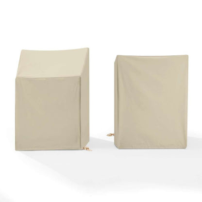 Crosley Furniture - 2Pc Outdoor Dining Arm Chair Furniture Cover Set Tan - 2 Dining Arm Chairs - CO7509-TA veiw 4