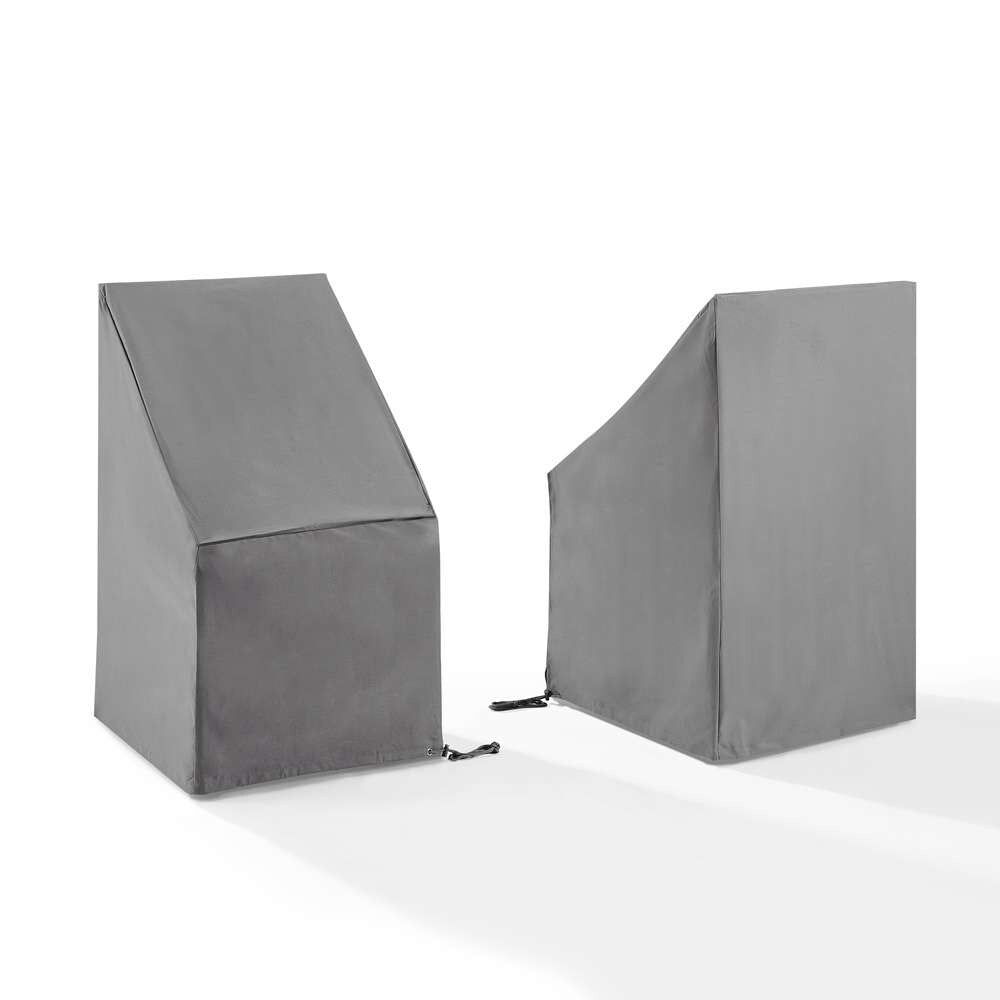 Crosley Furniture - 2Pc Outdoor Dining Side Chair Furniture Cover Set Gray - 2 Dining Side Chairs - CO7510-GY veiw 1