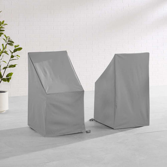 Crosley Furniture - 2Pc Outdoor Dining Side Chair Furniture Cover Set Gray - 2 Dining Side Chairs - CO7510-GY veiw 2