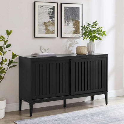 Crosley Furniture - Asher Sideboard Matte Black - CF4219-MB veiw 2