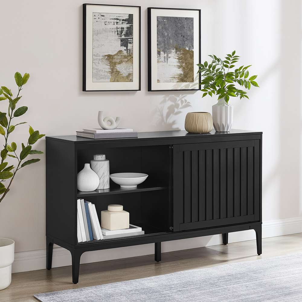 Crosley Furniture - Asher Sideboard Matte Black - CF4219-MB veiw 3