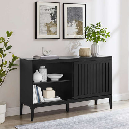 Crosley Furniture - Asher Sideboard Matte Black - CF4219-MB veiw 3