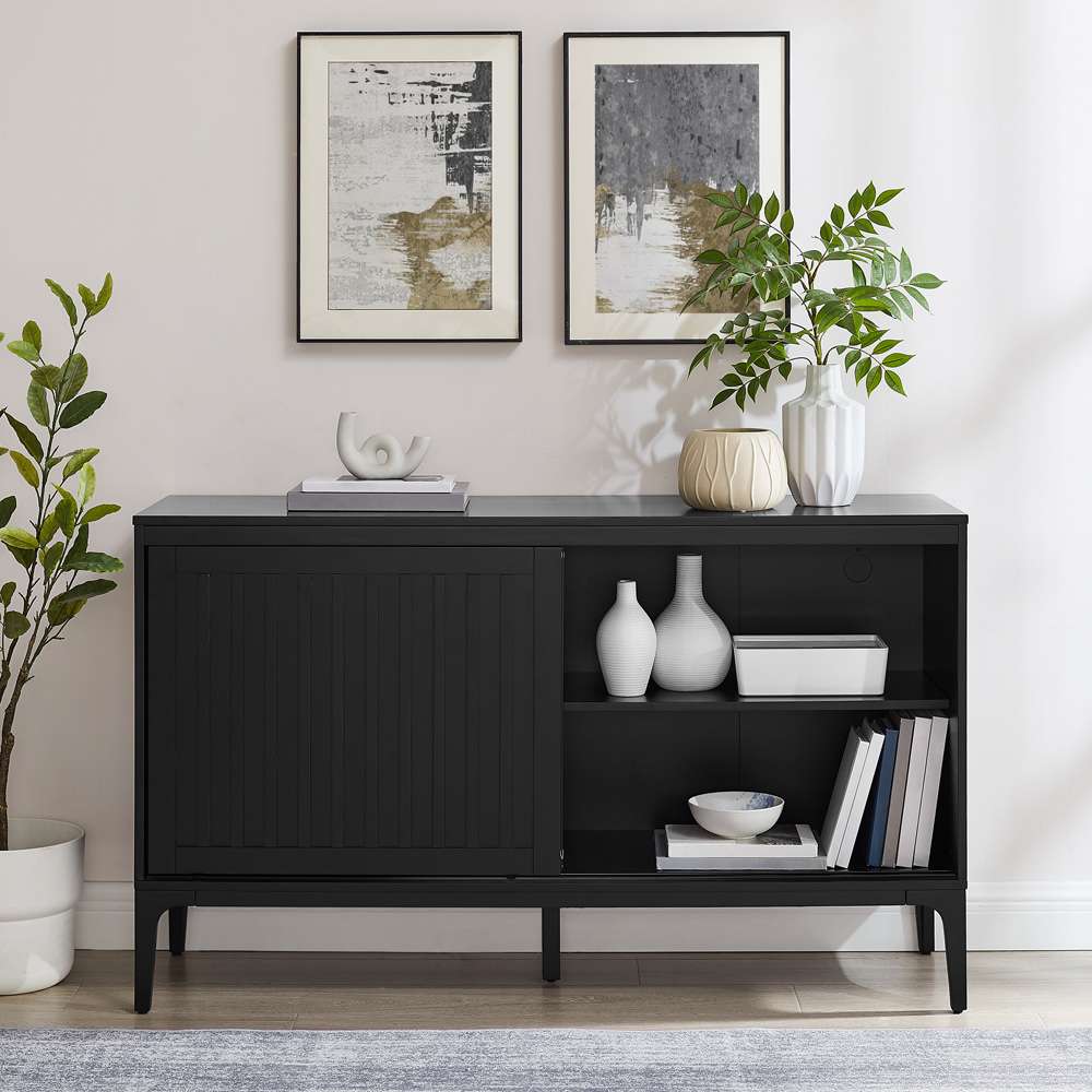 Crosley Furniture - Asher Sideboard Matte Black - CF4219-MB veiw 4