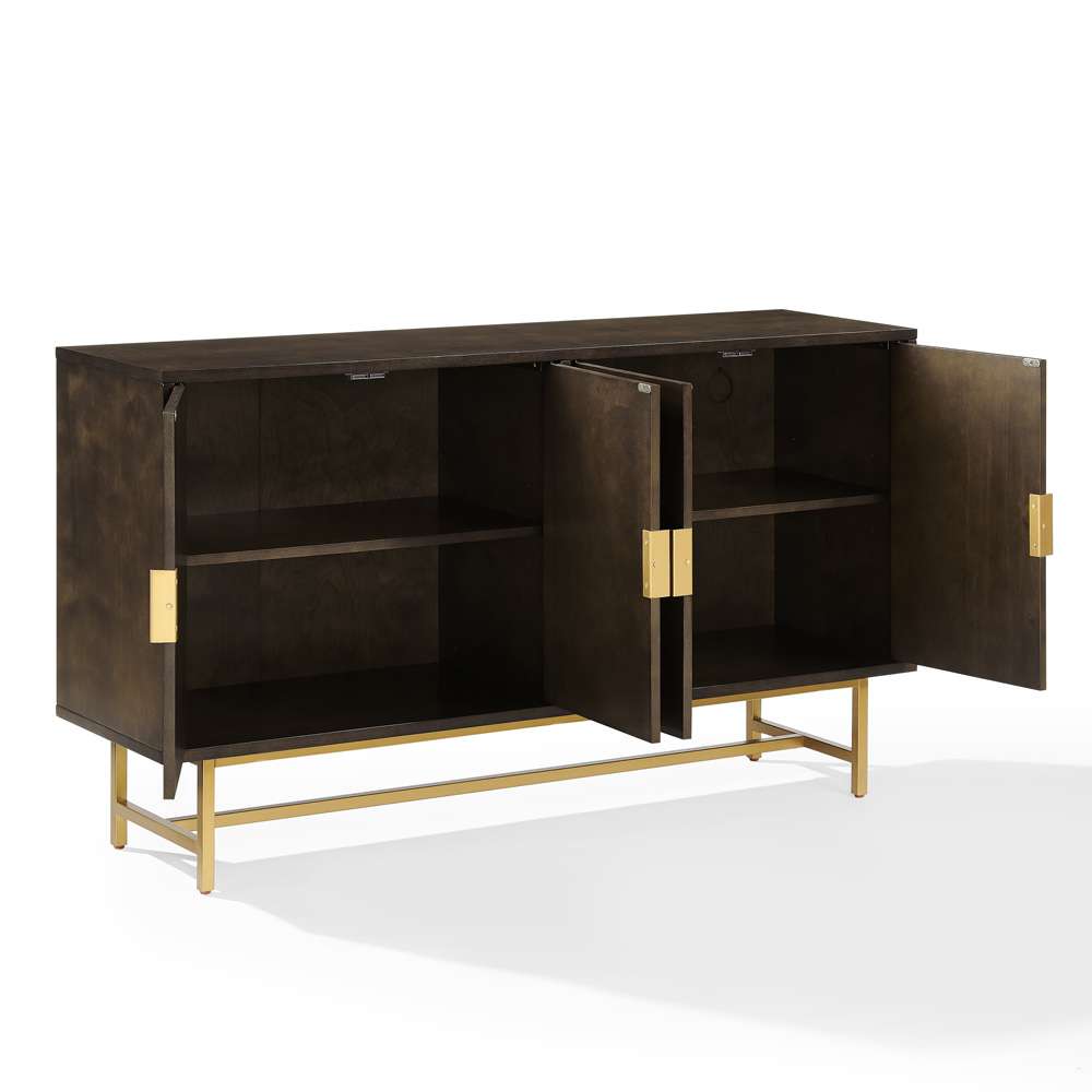 Crosley Furniture - Blair Sideboard Dark Brown/Gold - CF4220-BR veiw 9