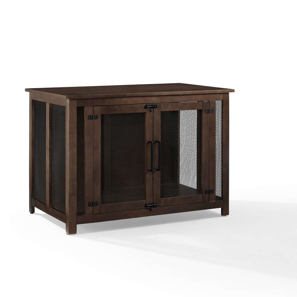 Crosley Furniture - Dane Credenza Dog Crate Brown - CF4504-BR veiw 1