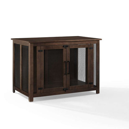 Crosley Furniture - Dane Credenza Dog Crate Brown - CF4504-BR veiw 1