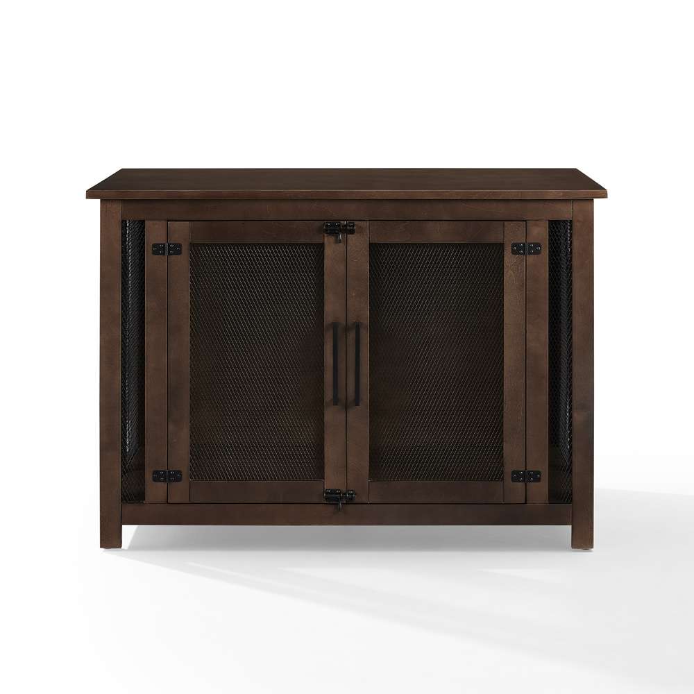 Crosley Furniture - Dane Credenza Dog Crate Brown - CF4504-BR veiw 6