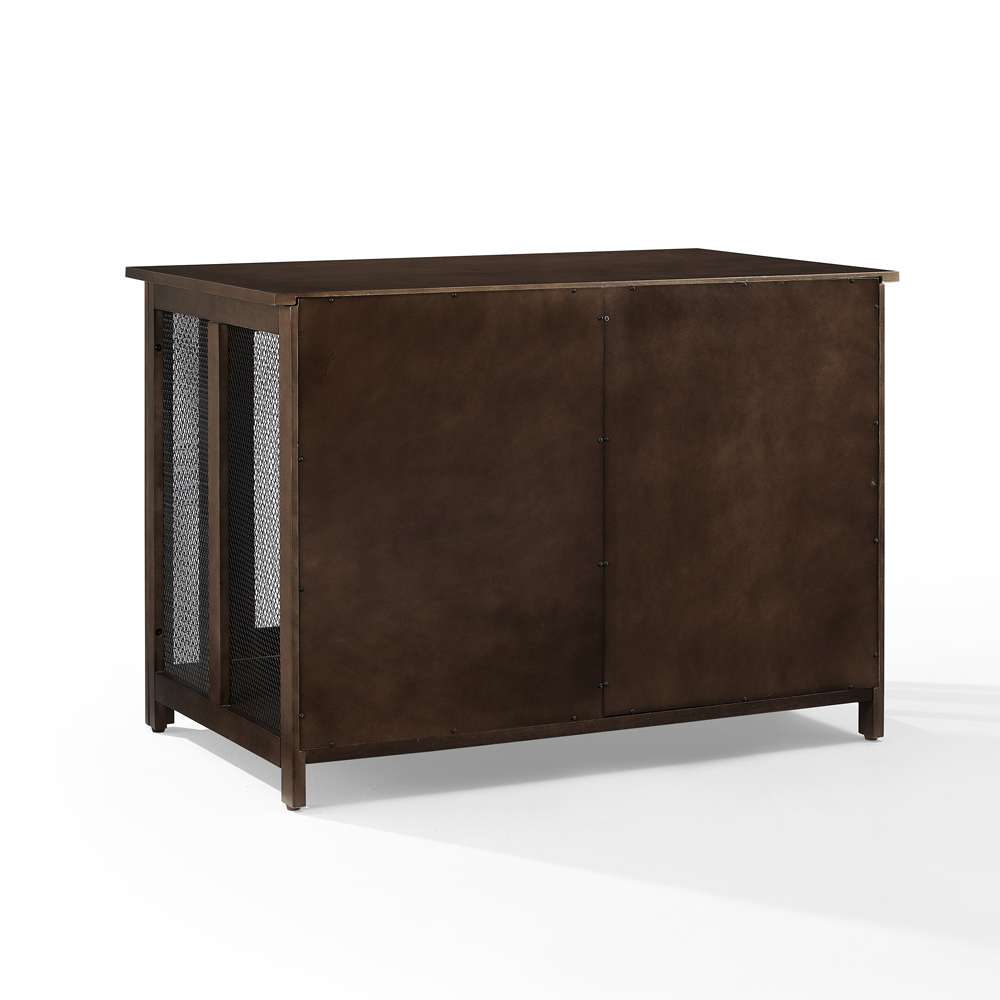 Crosley Furniture - Dane Credenza Dog Crate Brown - CF4504-BR veiw 8