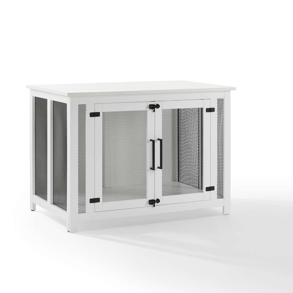 Crosley Furniture - Dane Credenza Dog Crate White - CF4504-WH veiw 1