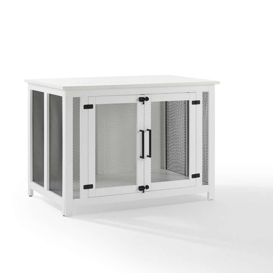 Crosley Furniture - Dane Credenza Dog Crate White - CF4504-WH veiw 1