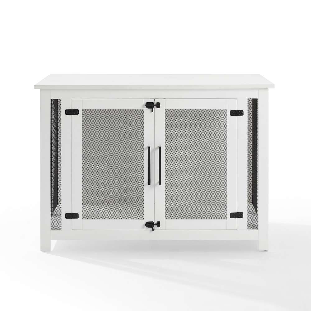 Crosley Furniture - Dane Credenza Dog Crate White - CF4504-WH veiw 6