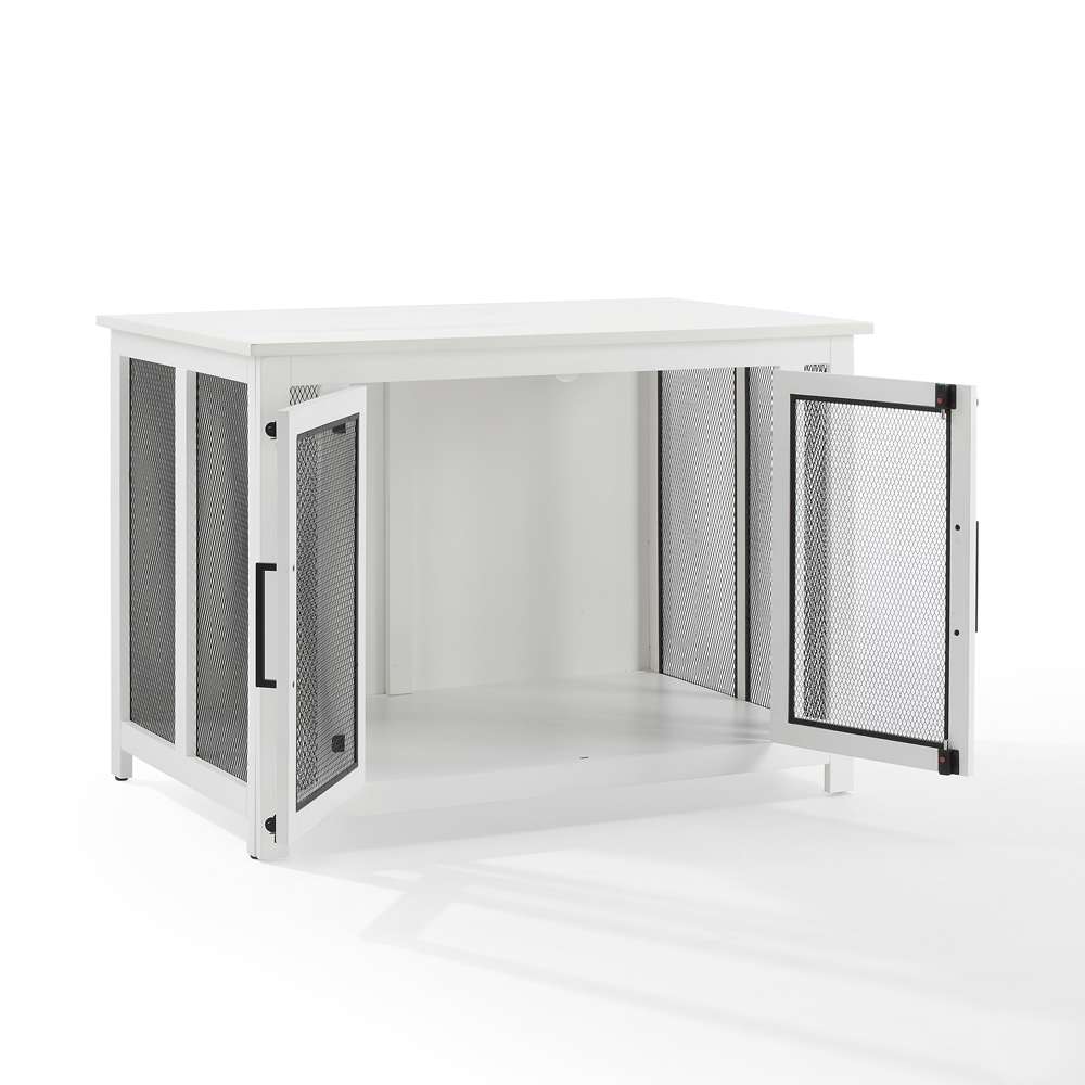Crosley Furniture - Dane Credenza Dog Crate White - CF4504-WH veiw 7