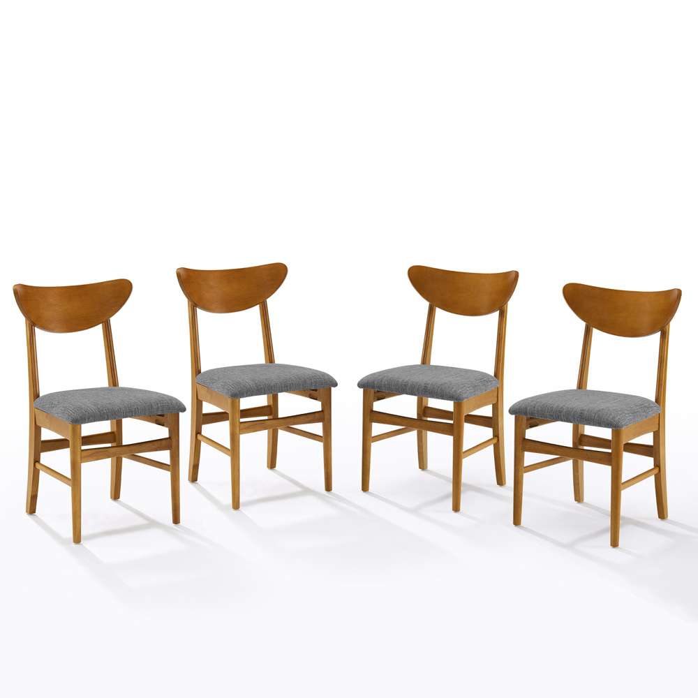 Crosley Furniture - Landon 4-Piece Wood Dining Chair Set Acorn - 4 Chairs - KF20034AC veiw 4
