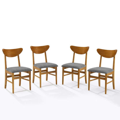 Crosley Furniture - Landon 4-Piece Wood Dining Chair Set Acorn - 4 Chairs - KF20034AC veiw 4