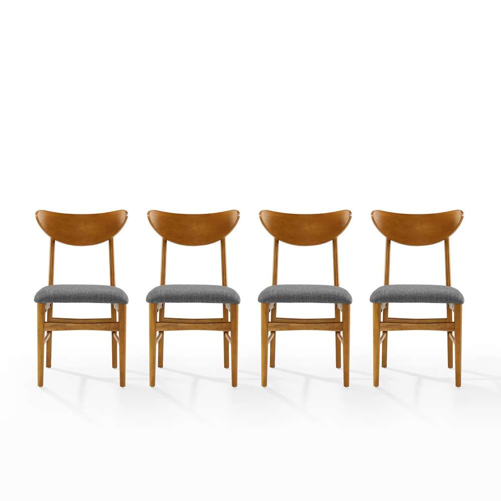 Crosley Furniture - Landon 4-Piece Wood Dining Chair Set Acorn - 4 Chairs - KF20034AC veiw 6
