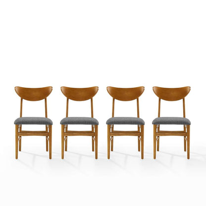 Crosley Furniture - Landon 4-Piece Wood Dining Chair Set Acorn - 4 Chairs - KF20034AC veiw 6
