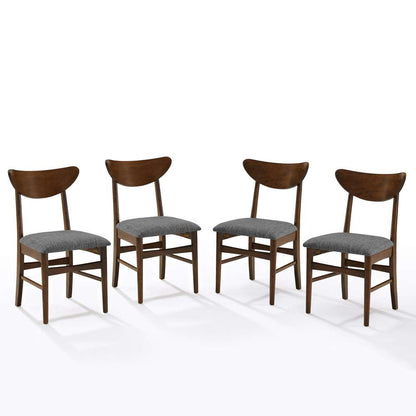 Crosley Furniture - Landon 4-Piece Wood Dining Chair Set Acorn - 4 Chairs - KF20034MA veiw 4
