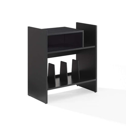 Crosley Furniture - Portland Record Player Stand Record Player Stand - CF1145-BK veiw 1