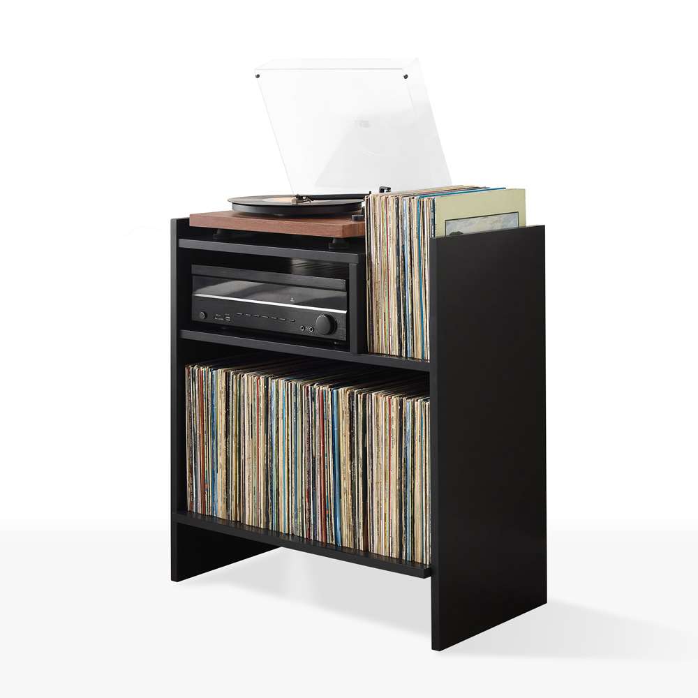 Crosley Furniture - Portland Record Player Stand Record Player Stand - CF1145-BK veiw 6