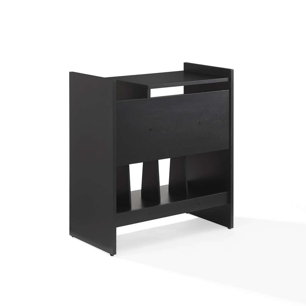 Crosley Furniture - Portland Record Player Stand Record Player Stand - CF1145-BK veiw 7