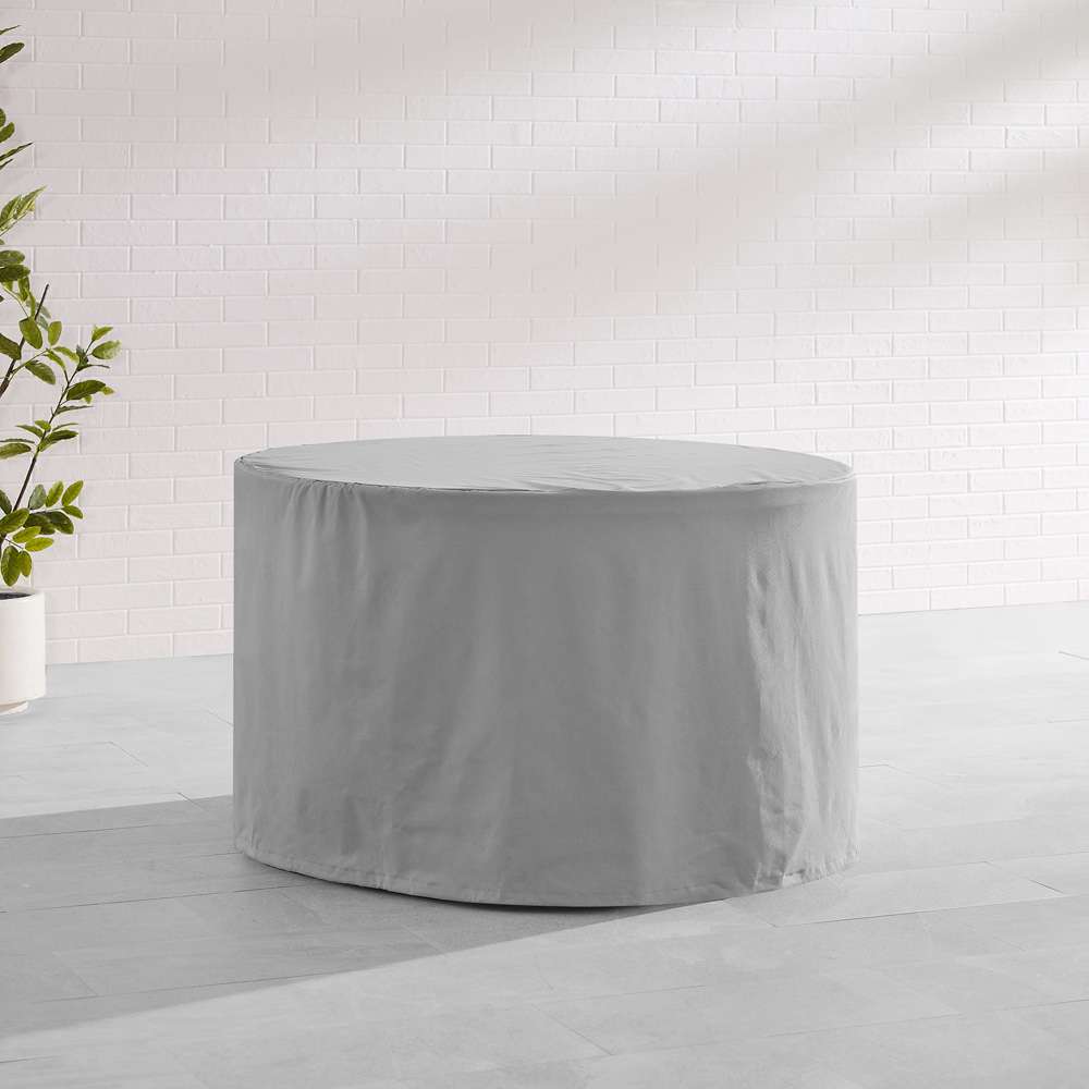 Crosley Furniture - Round Outdoor Dining Table Furniture Cover Gray - CO7512-GY veiw 2