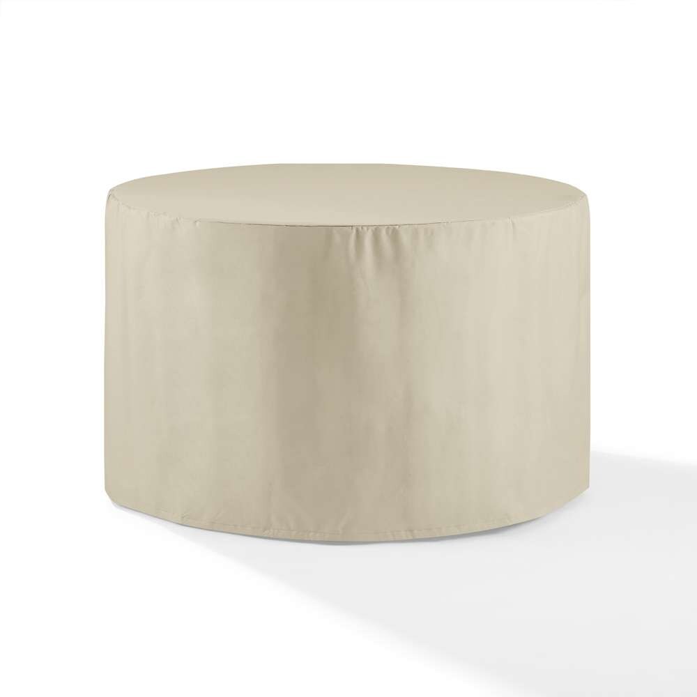 Crosley Furniture - Round Outdoor Dining Table Furniture Cover Tan - CO7512-TA veiw 1