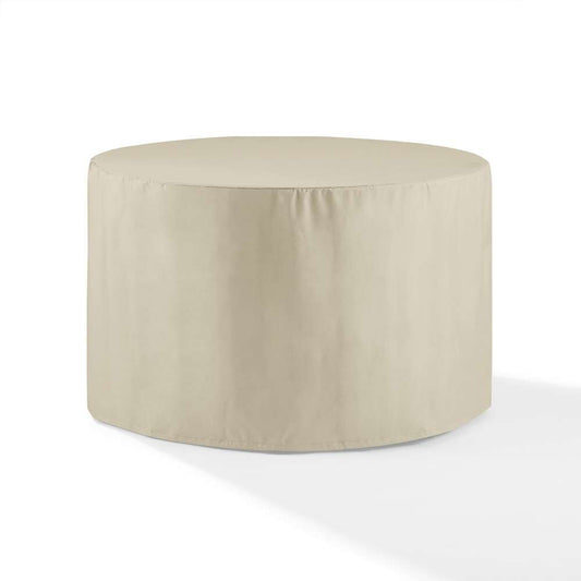 Crosley Furniture - Round Outdoor Dining Table Furniture Cover Tan - CO7512-TA veiw 1